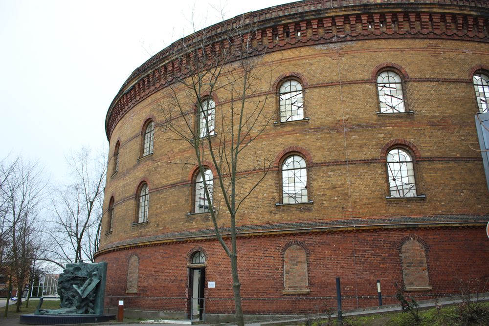 altes Gasometer Leipzig - Außenansicht