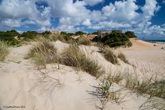 Altes Gebäude am Strand Playa de La Barrosa