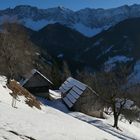 Altes Gehöft in den Karawanken auf ca. 1000m