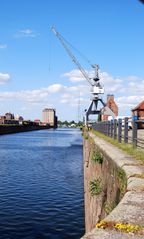 Altes Hafenbecken in Magdeburg