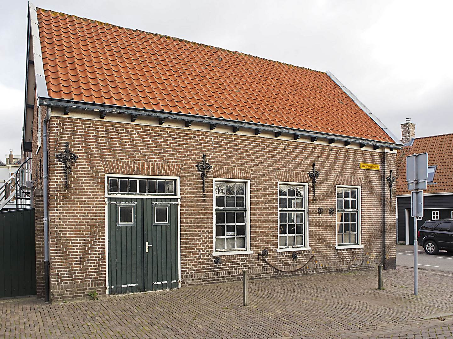 Altes Handwerksgebäude in Domburg, Provinz Zeeland (NL)