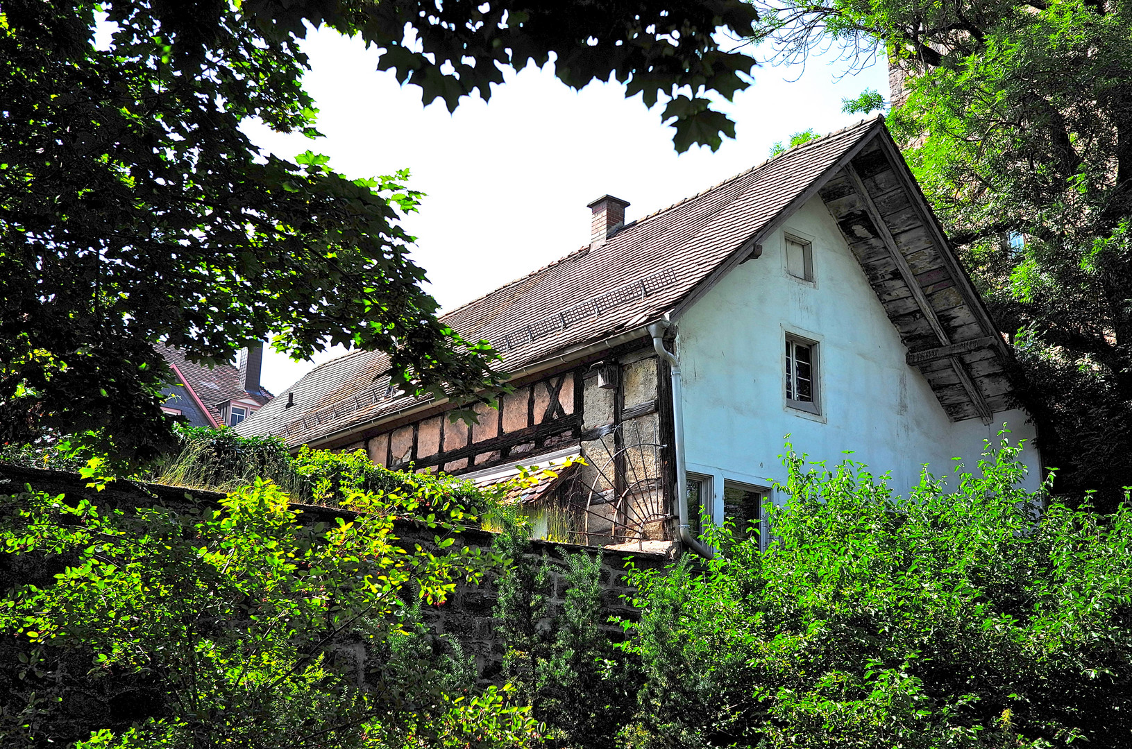 altes Haus an der Villinger Stadtmauer