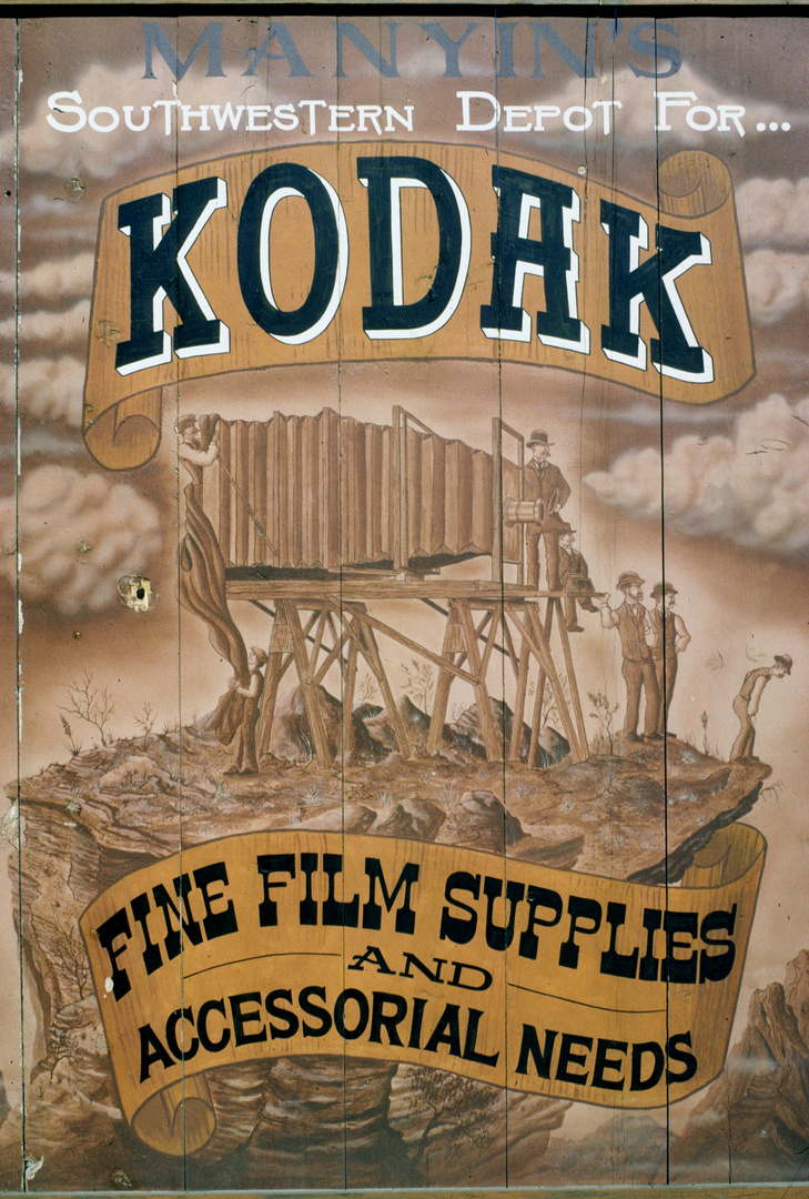 Altes Kodak Werbeplakat , Tombstone, AZ