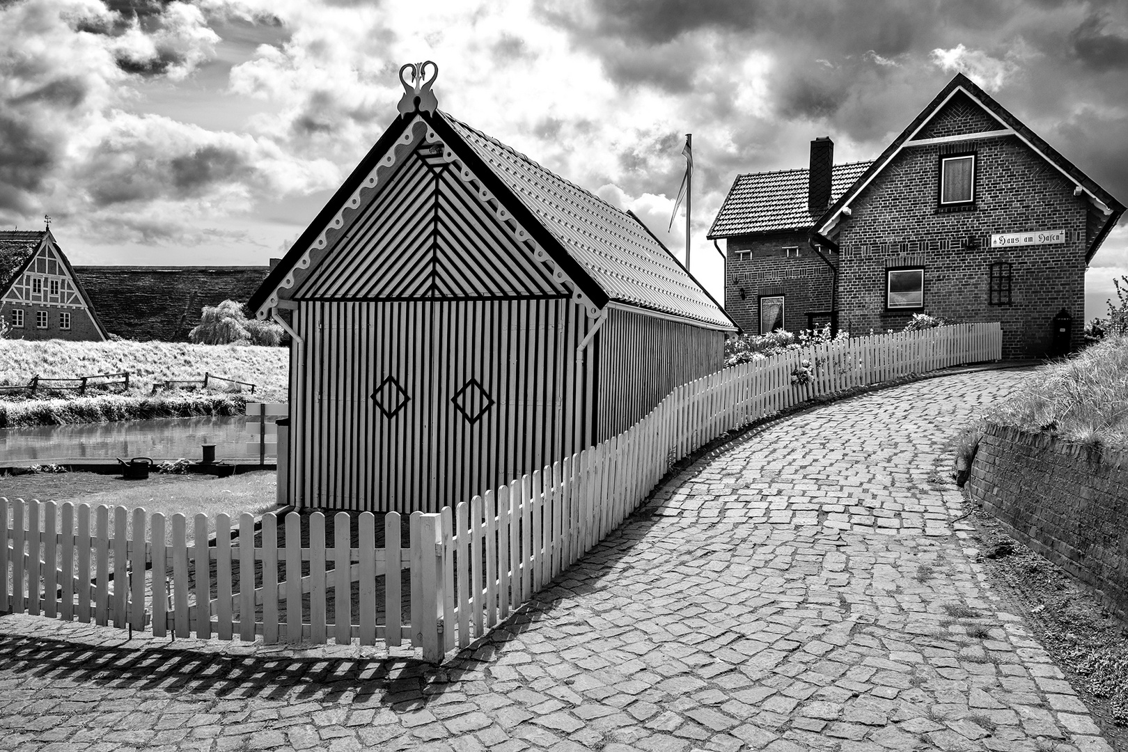 Altes Land - Haus am Hafen in Steinkirchen 