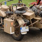 Altes Militärmotorrad aus dem 2. Weltkrieg