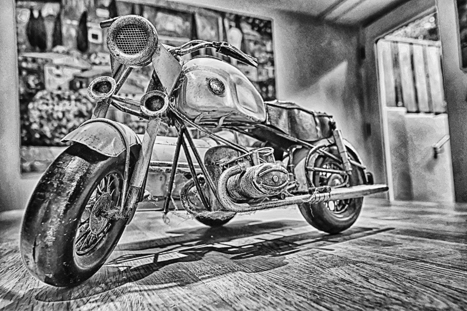 Altes Motorrad (Spielzeug)