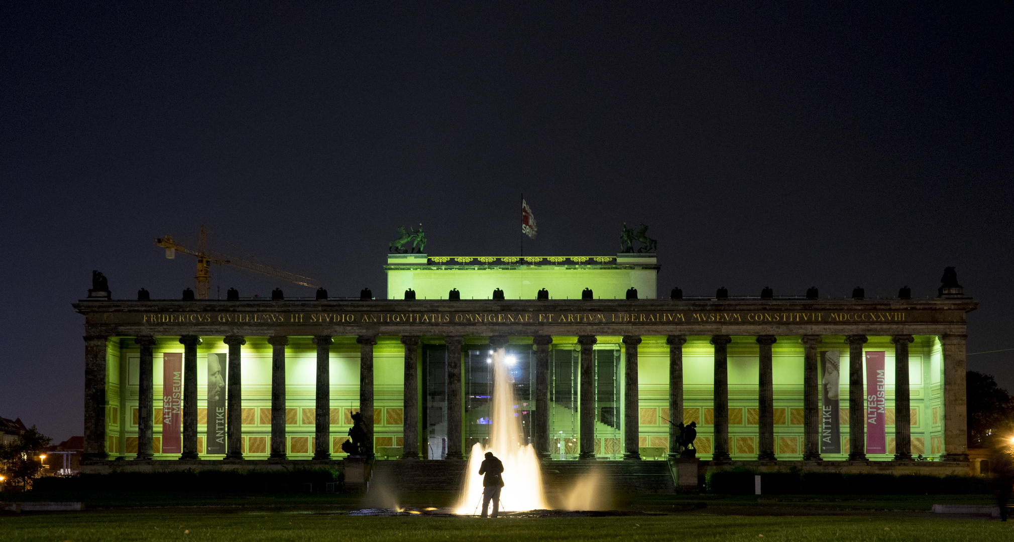 Altes Museum in grün