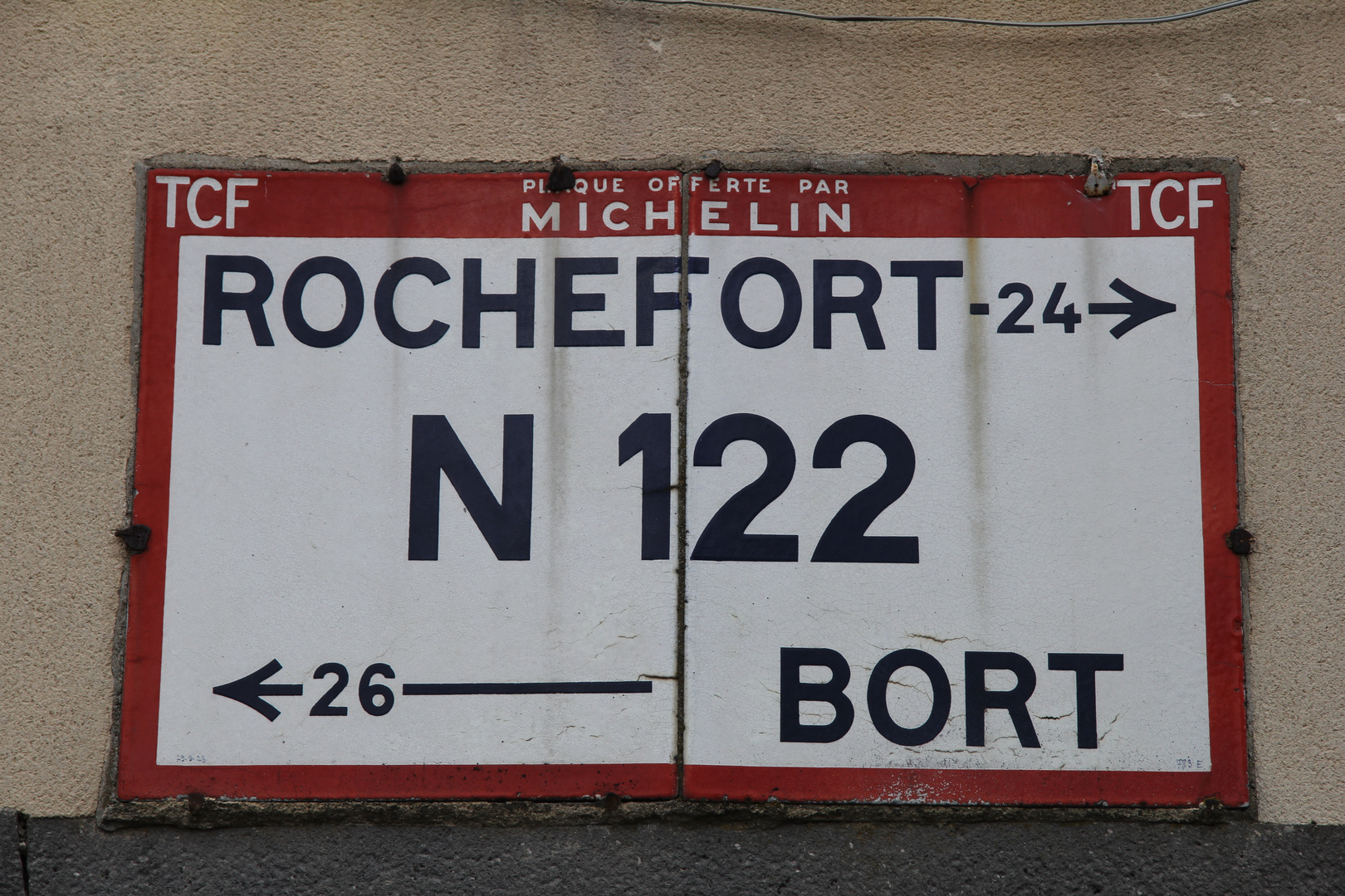 Altes Plaque Michelin 