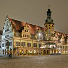 Altes Rathaus in Leipzig bei Nacht