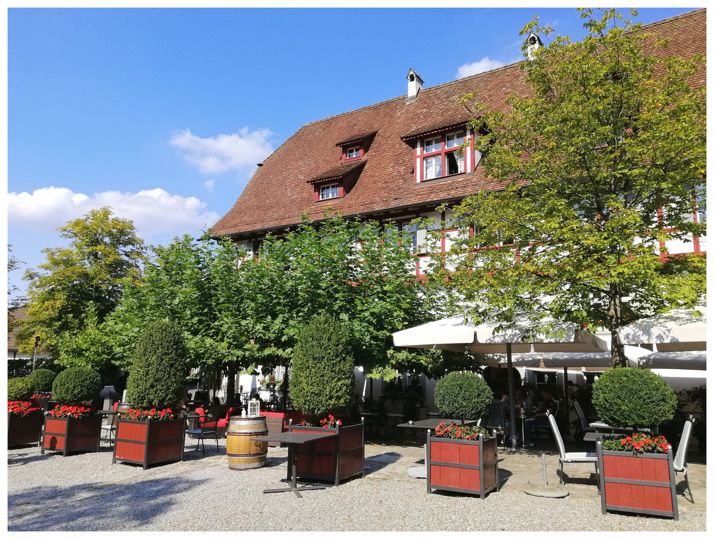 altes Restaurant auf der Klosterinsel