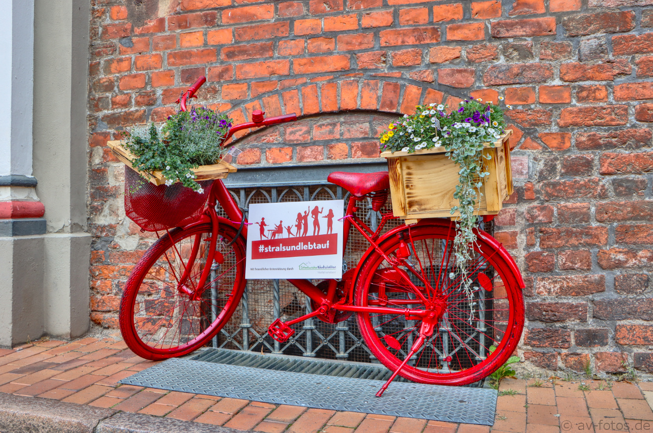 Altes Rotes Fahrrad