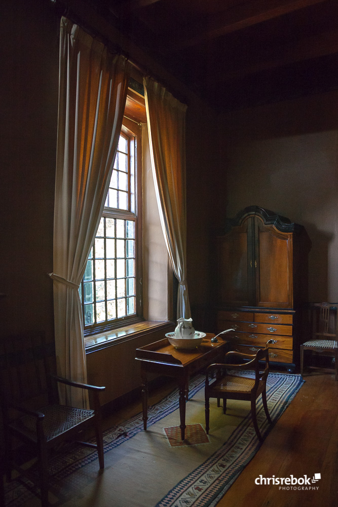 Altes Schlafzimmer im Manor House des Boschendal Wine Estate