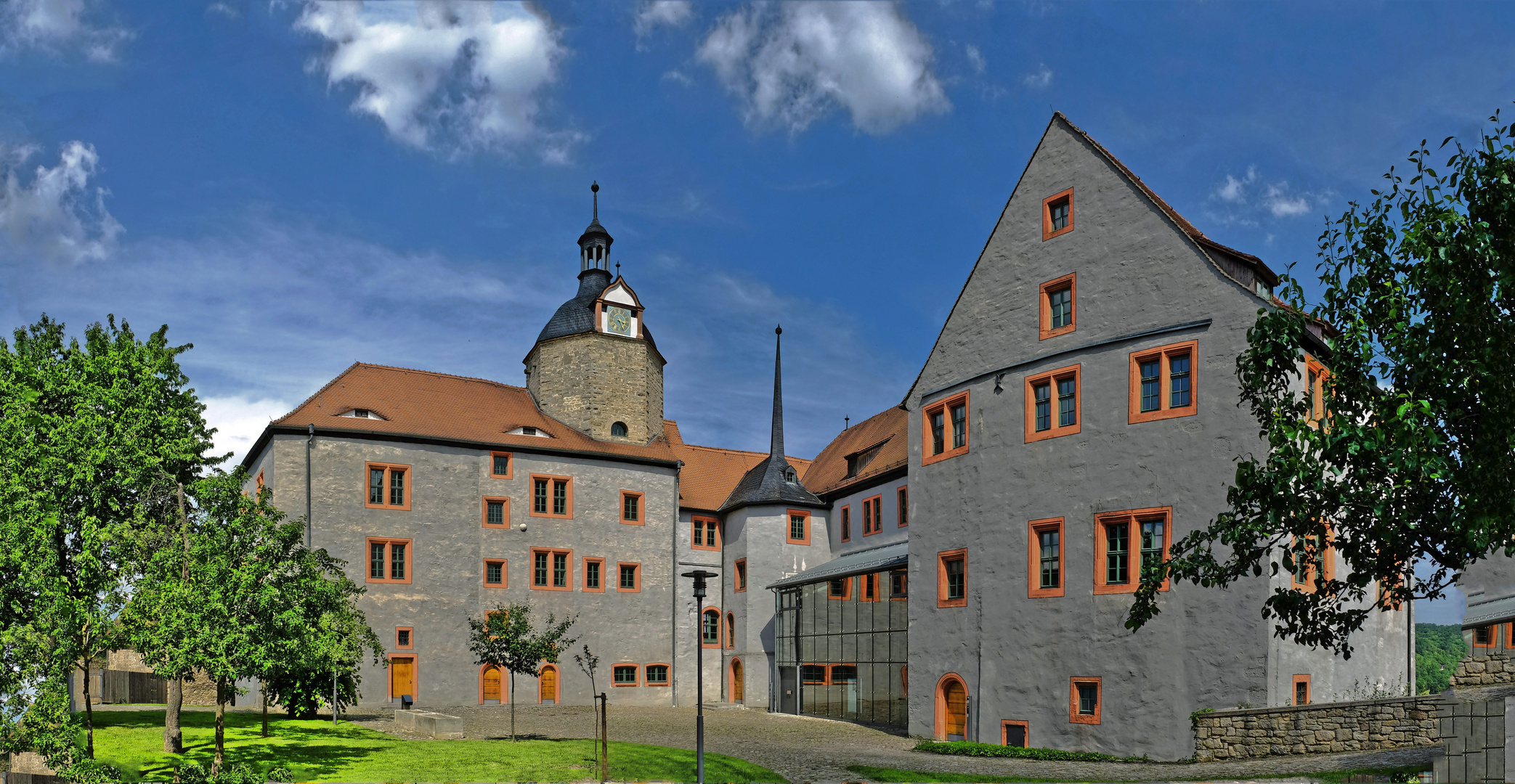 Altes Schloss Dornburg über dem Saaletal bei Jena 