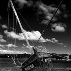 Altes Segelboot in der Bretagne