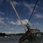 Altes Segelboot in der Bretagne