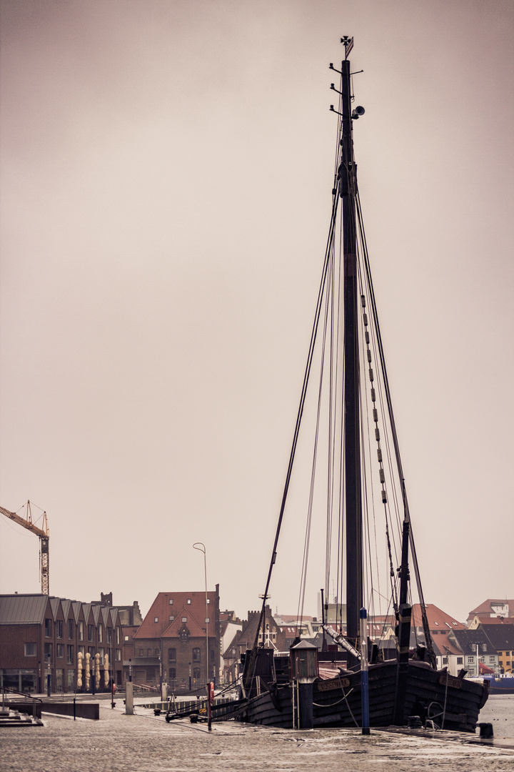 Altes Segelschiff in Wismar