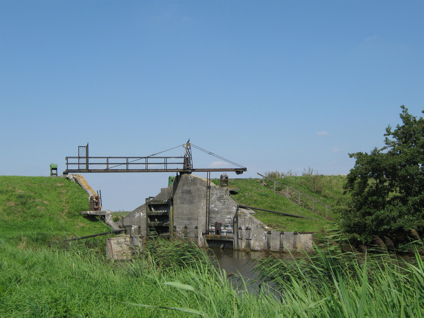 Altes Siel im Polder