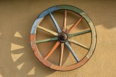 Altes Speichenwagenrad