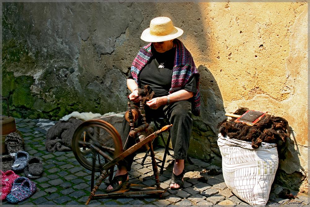 Altes Spinnrad