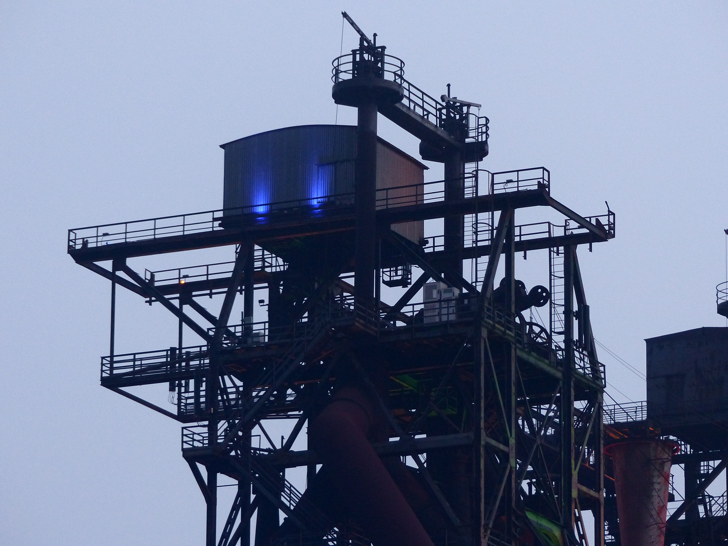 Altes Stahlwerk Duisburg bei Nacht