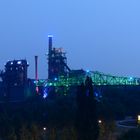 Altes Stahlwerk Duisburg in der blauen Stunde