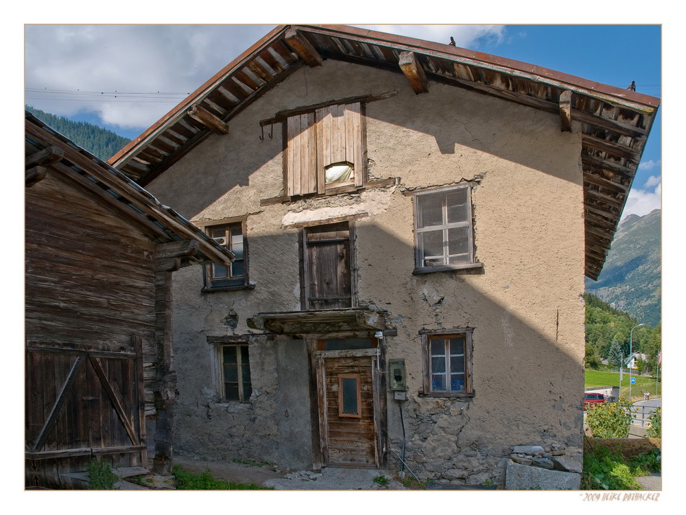 Altes Steinhaus in Fiesch