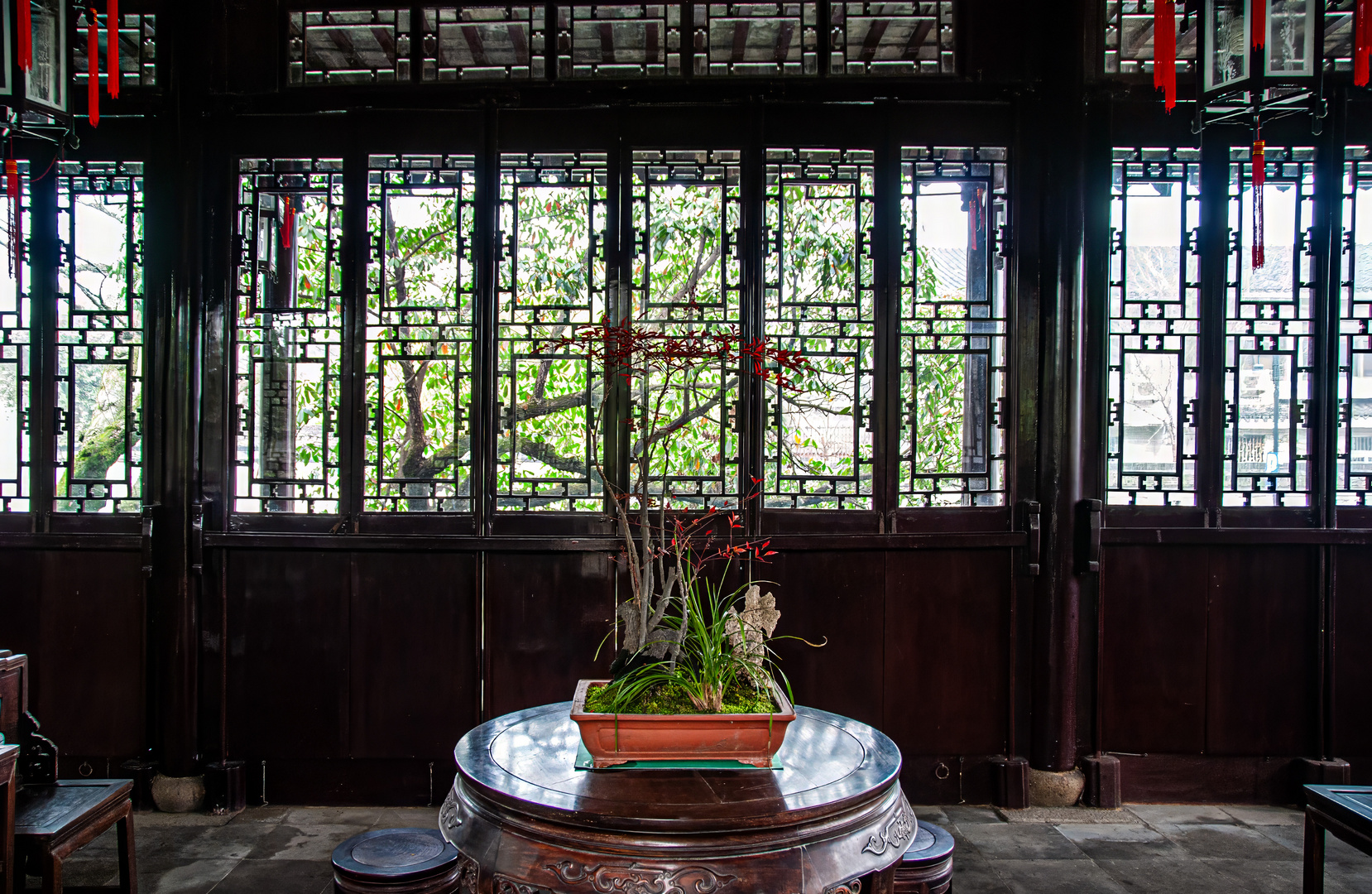 Altes traditionelles haus (Museum) in Suzhou, China