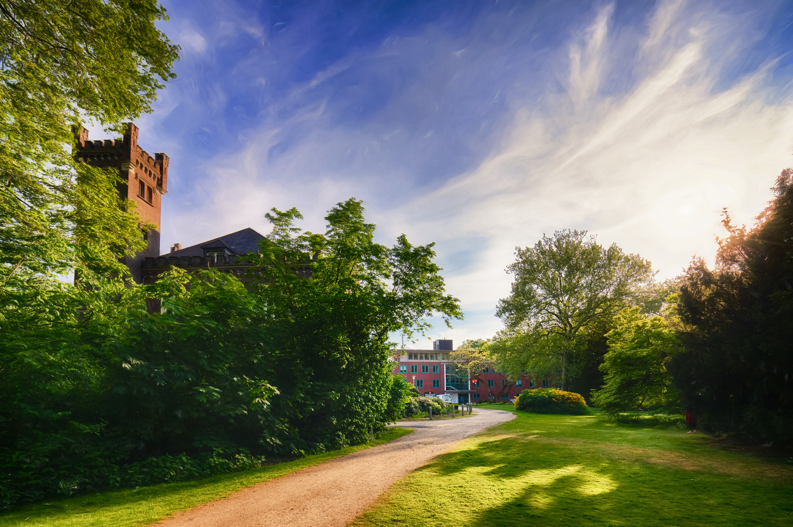 Altes und neues Rathaus in Geldern