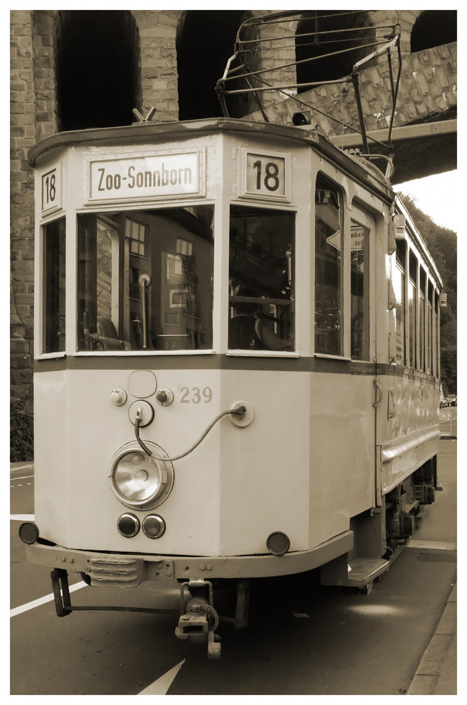 altes Wuppertaler Straßenbahn-Schätzchen