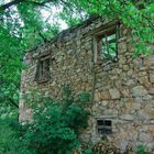 Altes zerstörtes Haus in Kijevo bei Sarajevo