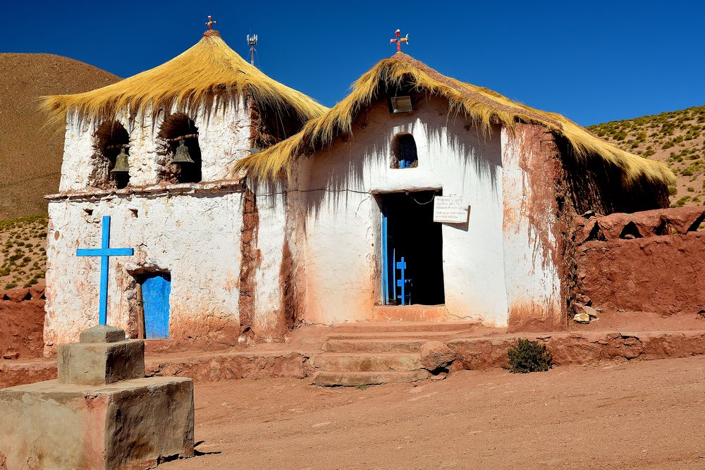 Altiplano Dorfkirche in Machuca