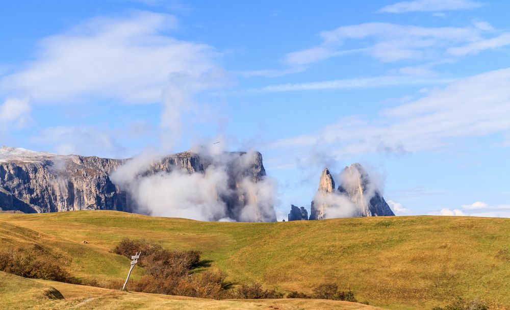 Alto Adige, Schlern mit Wolke