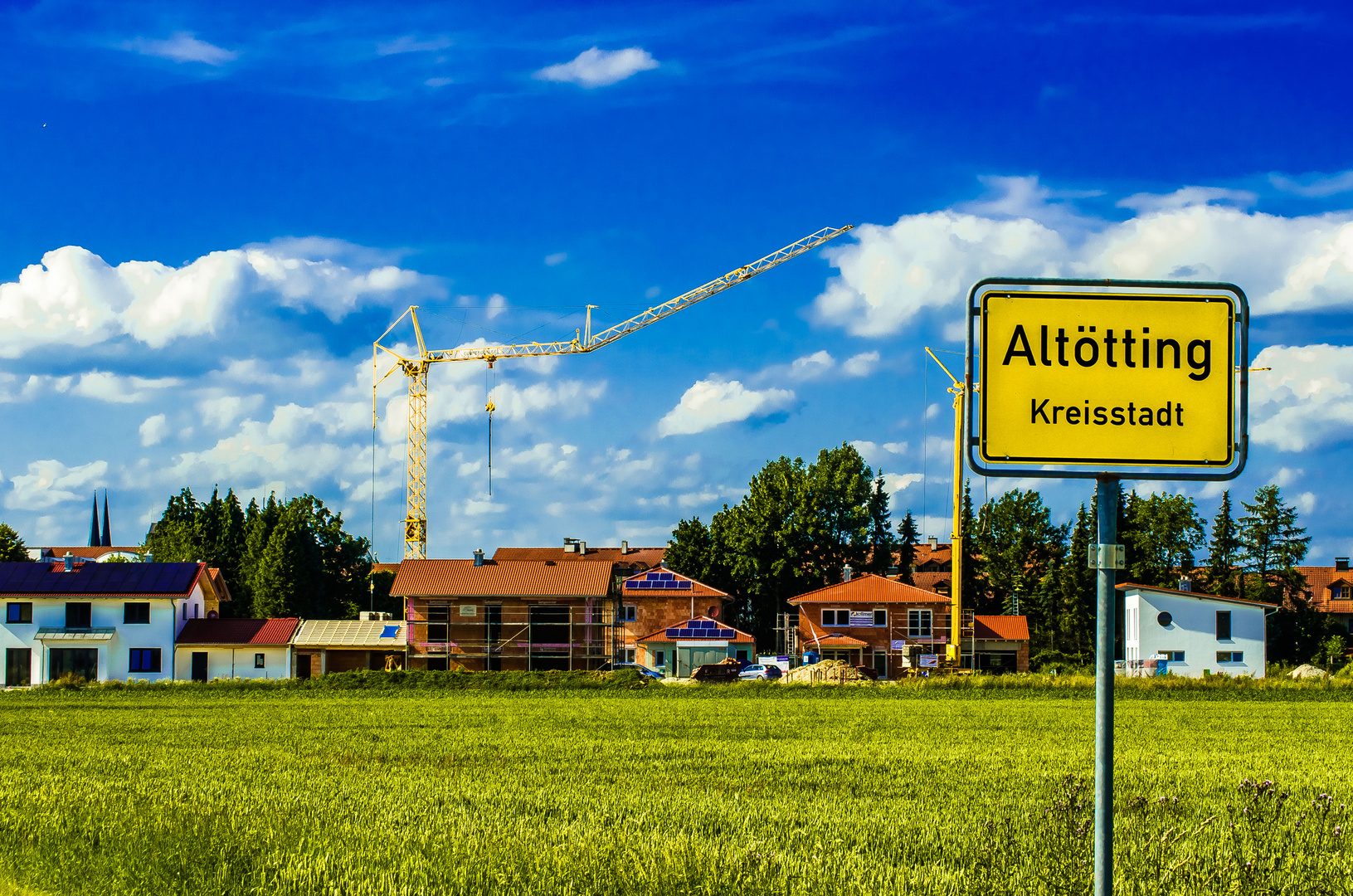 Altötting vom Süden her