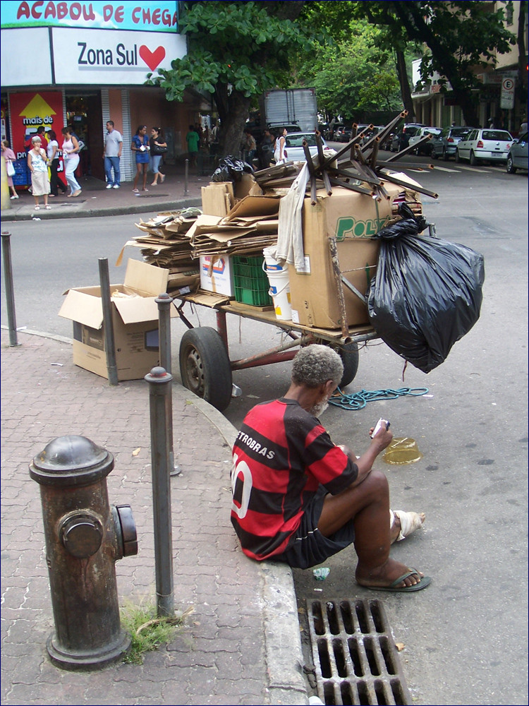 Altpapiersammler in Rio de Janeiro