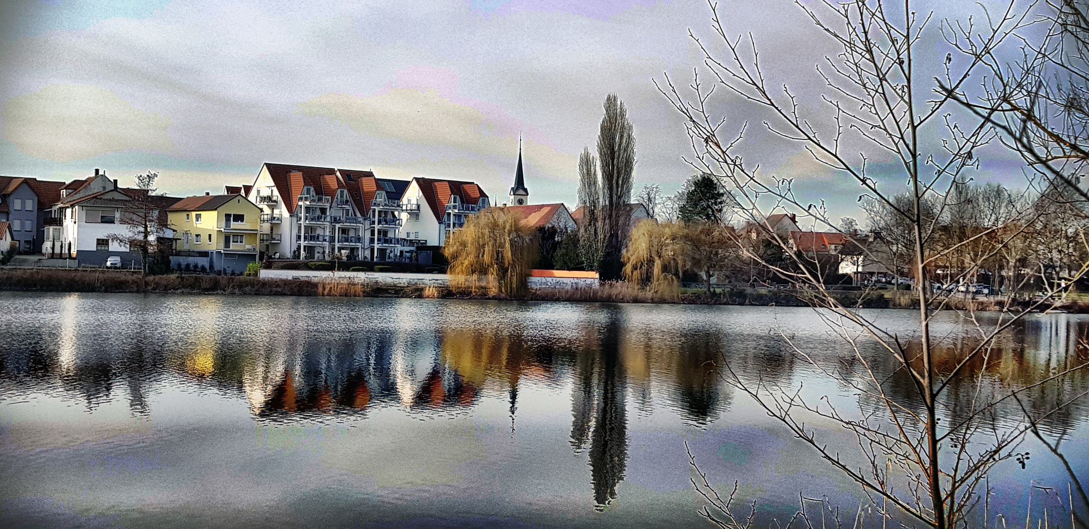 Altrheinblick auf Roxheim 