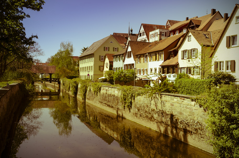 Altstadt Bietigheim, hier die Häuser an der Metter