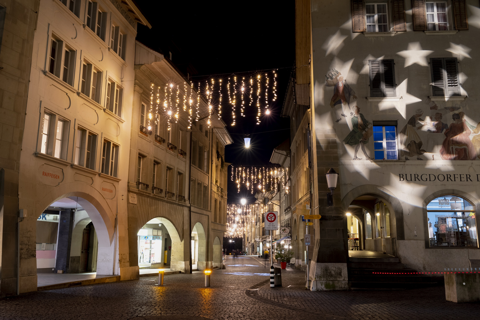 Altstadt Burgdorf nachts