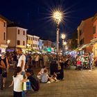 Altstadt Caorle bei Nacht