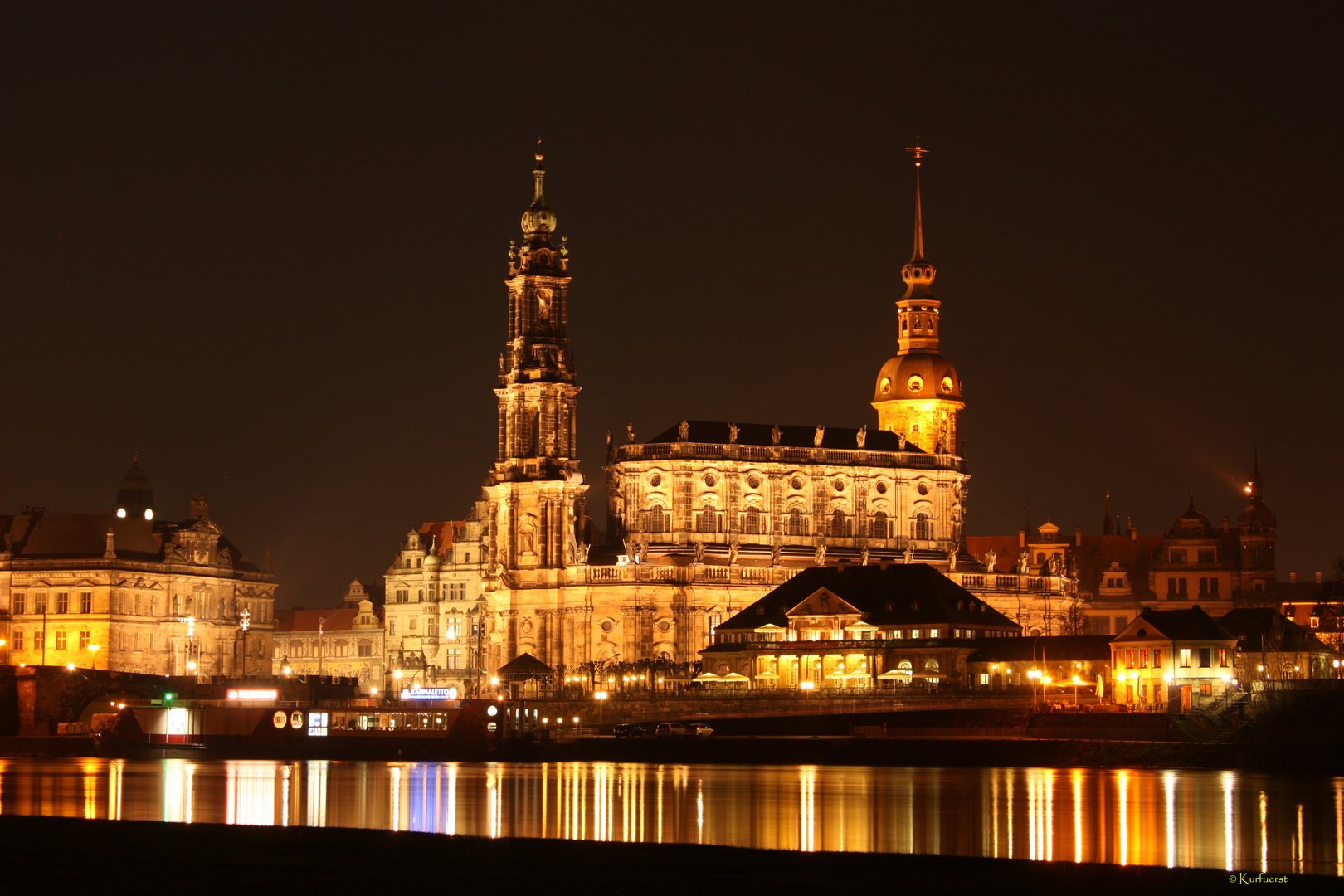 Altstadt Dresden bei Nacht