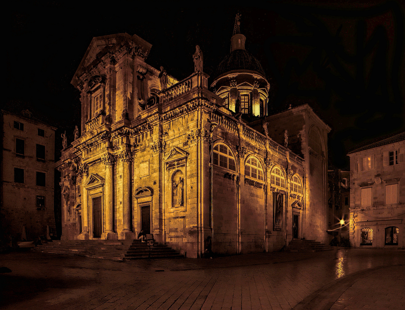 Altstadt Dubrovnik - die Kirche ...