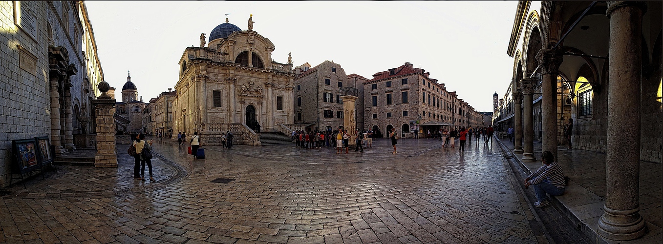 Altstadt Dubrovnik - Panorama aus vier Einzelbilder im Hochformat