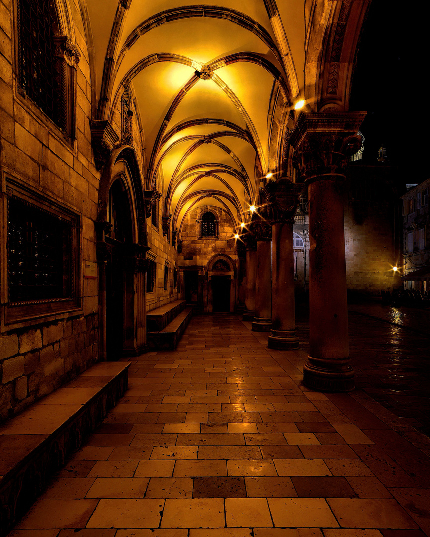 Altstadt Dubrovnik - Säulengang ...