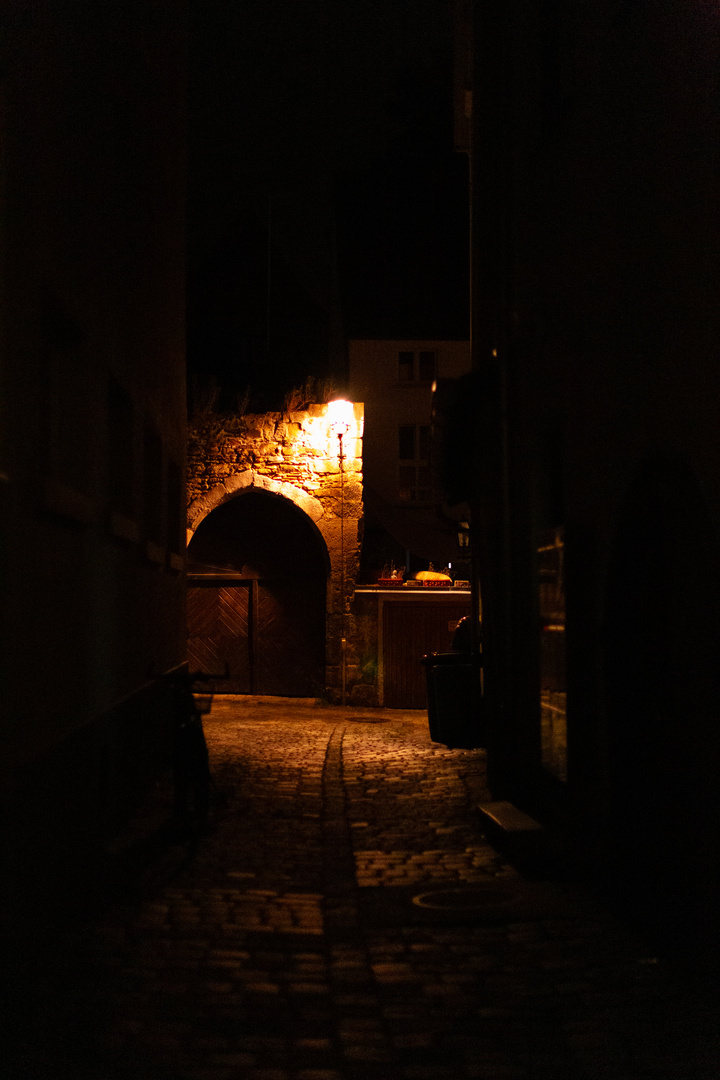 Altstadt Esslingen bei Nacht