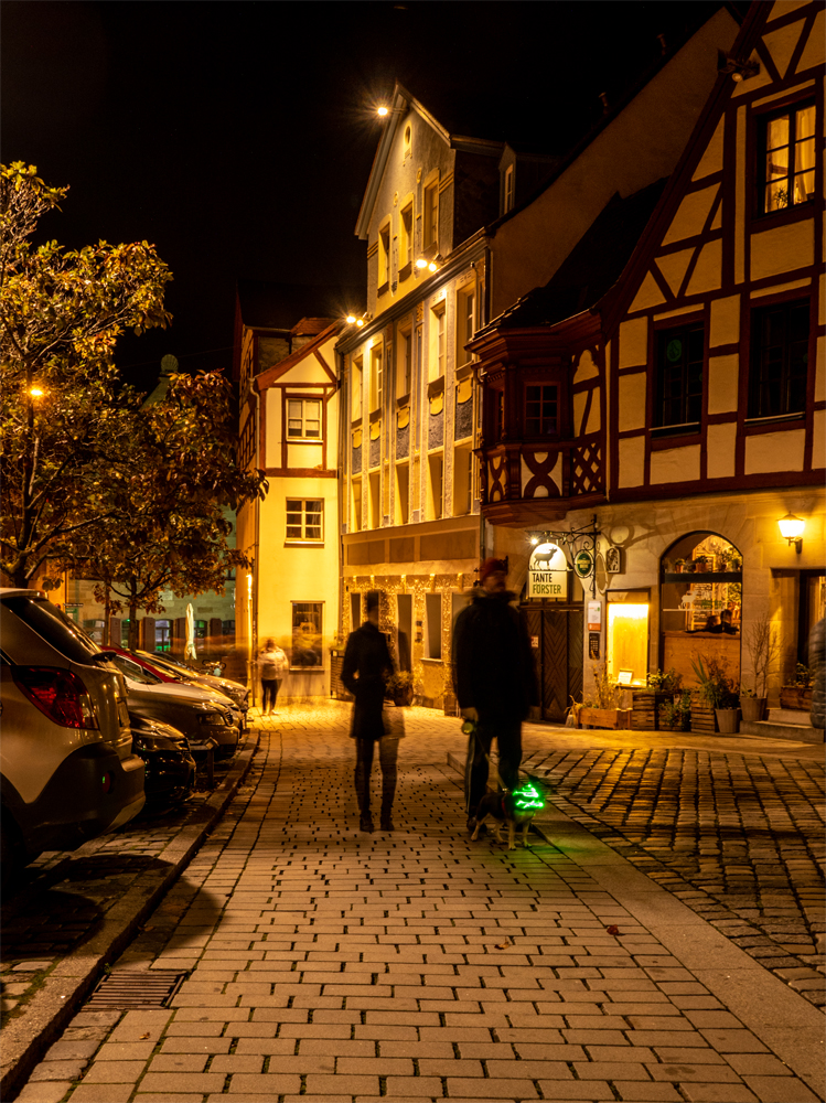 Altstadt Fürth im Licht Der Nacht