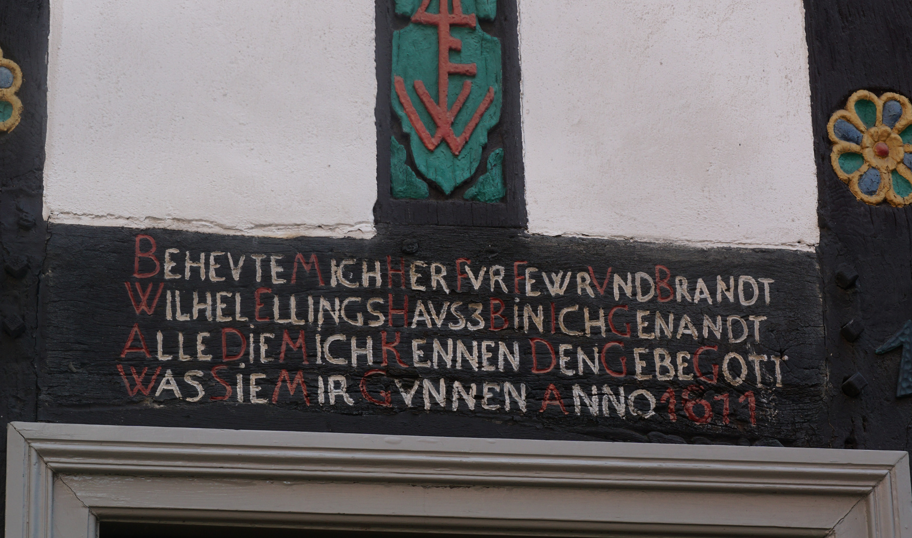 Altstadt Hattingen  Inschrift