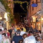 Altstadt in izmir cesme Alacati bei Nacht