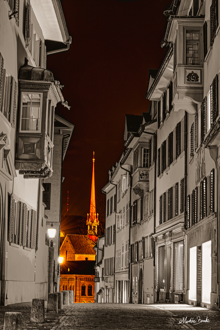 Altstadt Kirchgasse Zürich colorkey