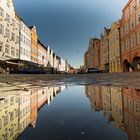 Altstadt Landshut nach dem Regen