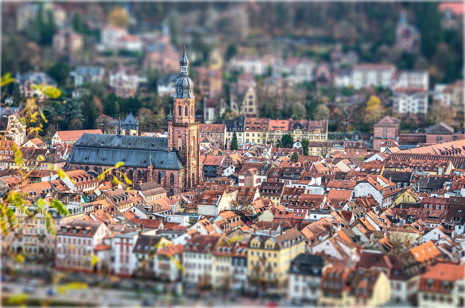 Altstadt mit Heiligengeist Kirche Heidelberg