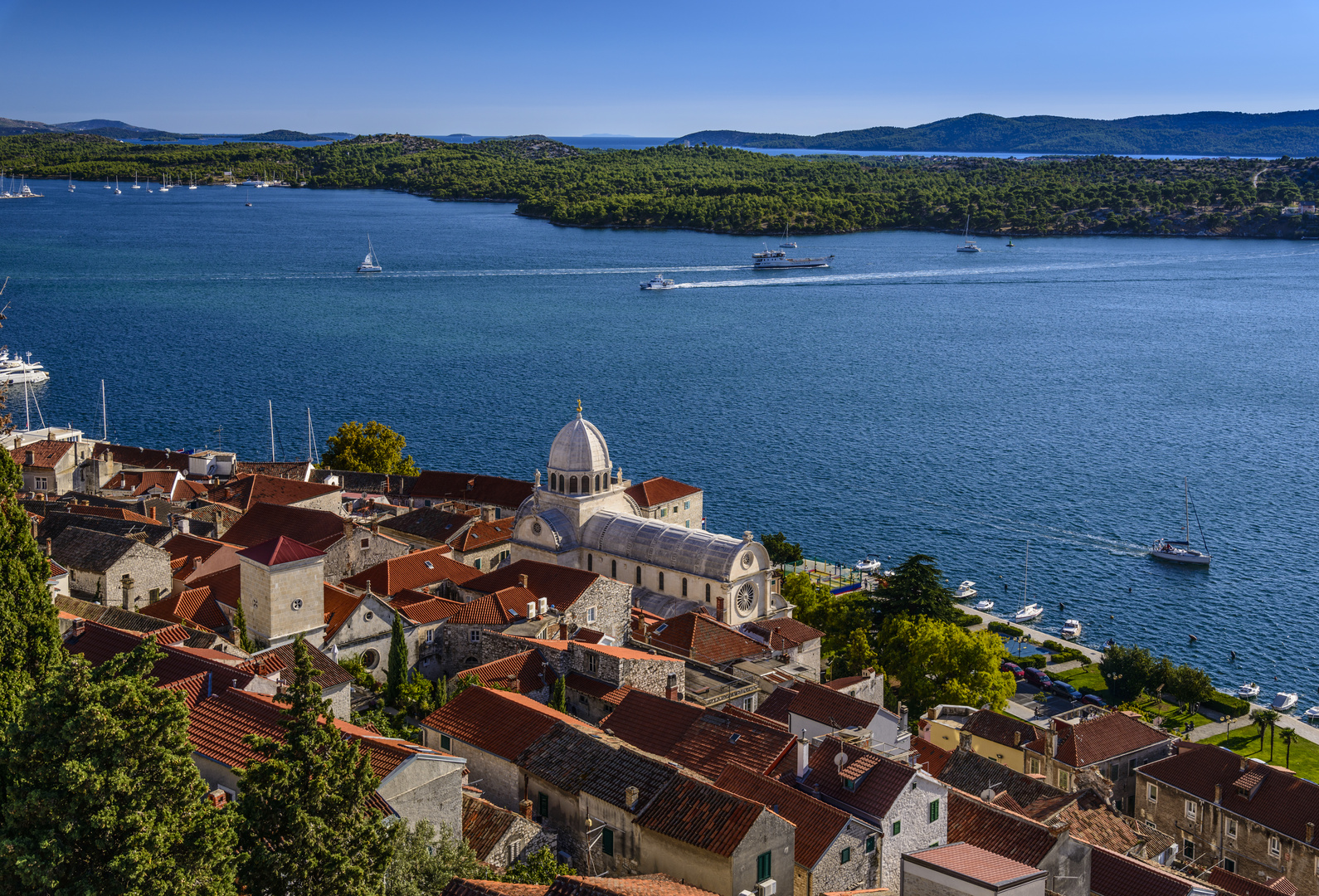 Altstadt mit Kathedrale, Sibenik, Dalmatien, Kroatien